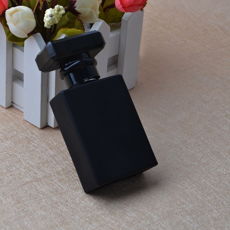 Enslz 30ML Portable Transparent Glass Perfume Empty Bottle Refillable Atomizer