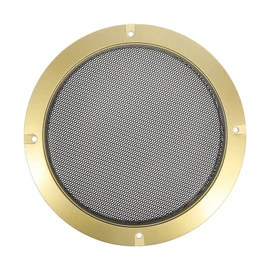 X AUTOHAUX 6.5'' Gold Tone Car Audio Speaker Cover Mesh Subwoofer Grill Horn Glossy Guard Protector