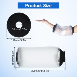 Picc Line Cover Upper Arm,Waterproof Arm Cover for Shower, Reusable Plaster Cast Waterproof Cover Arm, Medical Grade Waterproof Arm Sleeve for Cast SND Dressing Protection Pelvic Muscle Toners