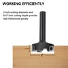 Black Spoilboard Surfacing Router Bit Cemented Carbide T Shape Router