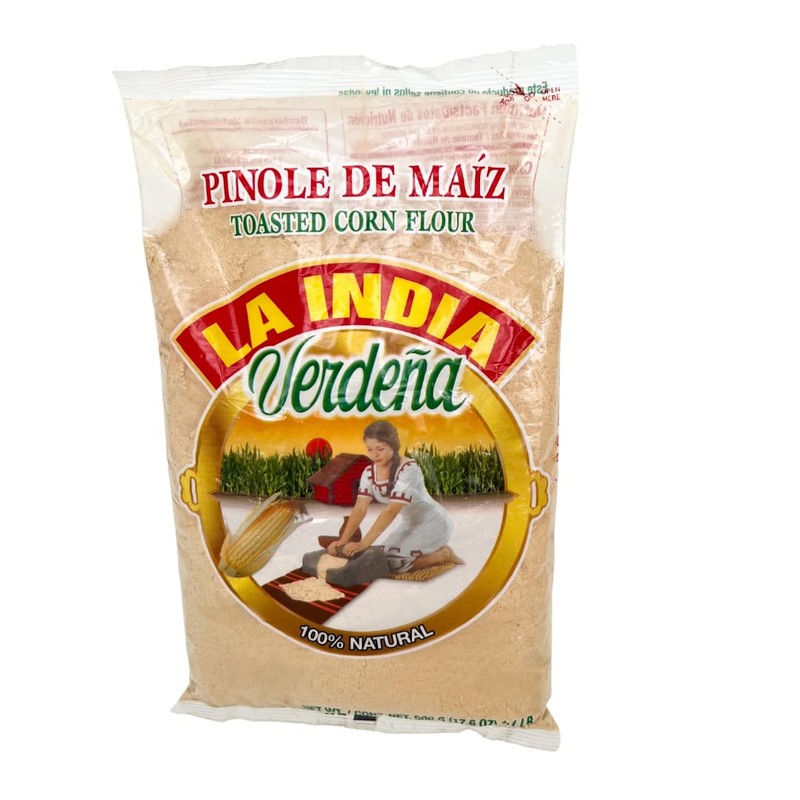 La India Verdena Toasted Corn Pinole 100 Natural