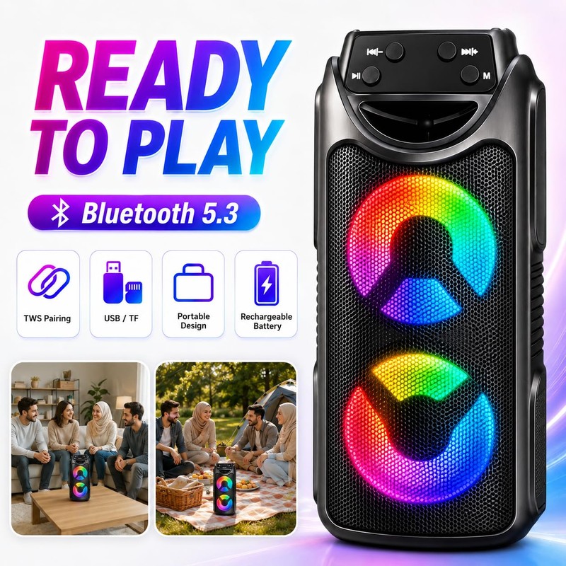 Bluetooth Speaker 2058 RGB