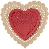 Wilton 12 Count Red Craft Hearts Assorted Doily, 6"/4", Multicolor
