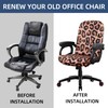 YOXEULL Leopard Print Computer Office Chair Covers Stretchable Soft Fit