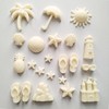 2 Pcs Summer Beach Theme Silicone Molds, 22-Cavity Coconut Tree