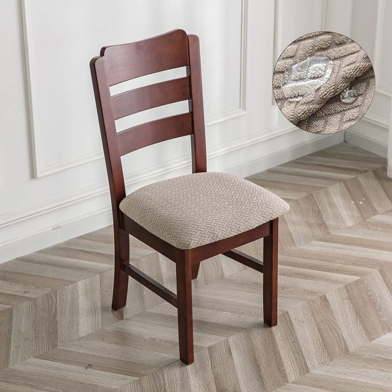 Genina Waterproof Seat Covers for Dining Room Chairs Covers Dining