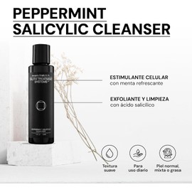 Peppermint Salicylic Cleanser 120ml - Limpiador Facial con Ácido Salicílico y Menta Cuidado de la Piel Skincare