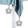 STCRERAG Pack of 8 Flower Tablecloth Weights, Stainless Steel Tablecloth