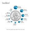 Beadsland 2880pcs Flat Back Crystal Rhinestones Round Gems for Nail