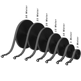 WELLGRO Recall Lead for Dogs with Hand Loop 3 m / 5 m / 10 m / 15 m / 20 m / 25 m / 30 m Dog Lead Robust Nylon Non-Slip Reflective Metal Carabiner Training Lead Sizes: 3 Metres