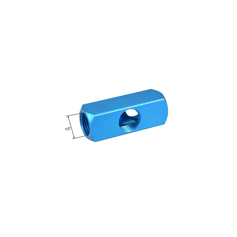 sourcing map G 1/2" Thread 5 Ports 2 Way Manifold