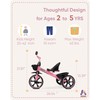 KRIDDO Tricycle for 2-5 Year Olds - Pink Toddler Trike