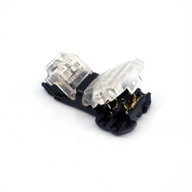 LED accessory clip T-type wire connector transparent / LED부자재 클립T형 전선 커넥터 투명