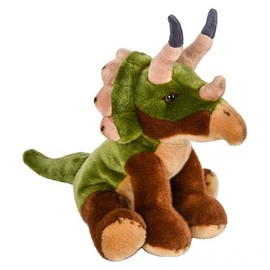 Tribello Dinosaur Triceratops Stuffed Animals Fluffy Triceratops Plush Toy 9” Dinos & Dragons Toys for Kids