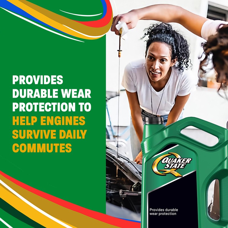 Quaker State Motor Oil, 5W-30, 1 Quart (6 Pack)