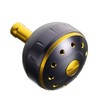 シマノ(SHIMANO) 純正 リールパーツ 夢屋 アルミラウンド型パワーハンドルノブ ブラック/ゴールド Sサイズノブ TypeA用