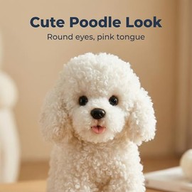 CU-MATE Peluche de peluche para cachorros, realista, juguete de peluche adorable para dormir para niños y amigos