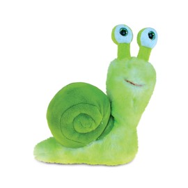 Puzzled Green Snail Plush, 5.5 Inch Collectible Decorative Big Eyes Slug Stuffed Animal Toy Soft Take A Long Plushie Pillow Squishes Washable Cushy Mini Doll Creepy Crawlies Themed Kids Toys & Games