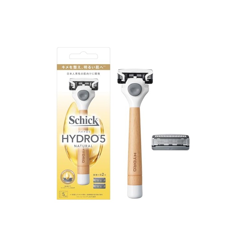 Schick Hydro 5 Natural Holder (with blade + 1 replacement
