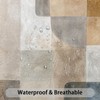 Moonslim Boho Beige Brown Grey Shower Curtains, Mid Century Abstract
