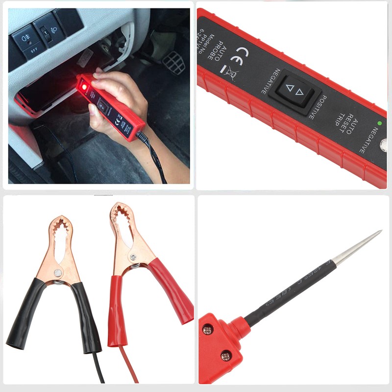 Car Circuit Tester with LED Light 6‑24V Multifunction Automotive Test