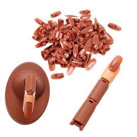 TOVINANNA Nail Art Training Fake Nail Kit Joint Finger Model for Manicure Practice Non Slip Base Ergonomic Design for Beginners Enthusiasts