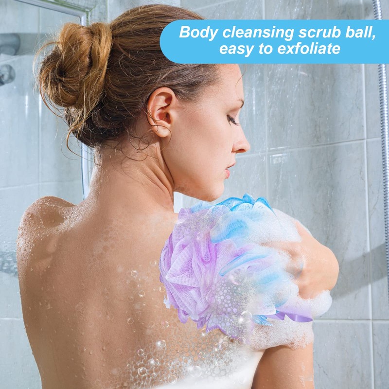 Body Scrubber Sponge, Loofah Bath Sponge, Wash Sponge for Body