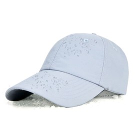 YAMEE Unisex Waterproof Baseball Cap Outdoor Hat Quick Dry Sun Hat [All Senson] (Grey)