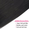 Mihugass Seamless PU Yaki Straight Clip in Hair Extensions Real