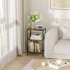 X-cosrack Side Table, Small End Table Record Player Stand with