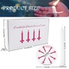 50 Pieces 5-Inch White Unscented Taper Candles with Drip Protectors