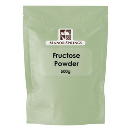 Fructose Powder 500g, Pure Crystalline Frustose, Excellent Substitute for Sugar, by Manor Springs