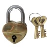 Ebros Gift Antique Gold Tone Keepsake Brass Small Heart Love
