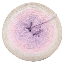 Bobbel Wolle Sanfter Engel - Colour Gradient Yarn 3-Ply - 4-Ply - 5-Ply - Choice of Length - Crochet Yarn Knitting Yarn Gradient (Gentle Angel - Shell Outer, 3-ply - 200 g/1000 m)