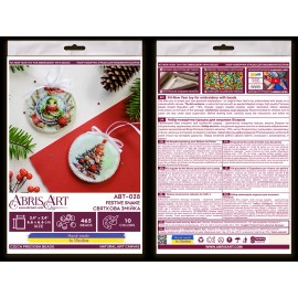 Abris Art Bead Embroidery Kit Decoration - Festive snake
