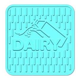 Dairy Blue Silicone Potholder Trivet For Carrying and Placing Pots and Pans - Heat Resistant Table and Counter Protectors - Color Coded Kitchen Tools by The Kosher Cook