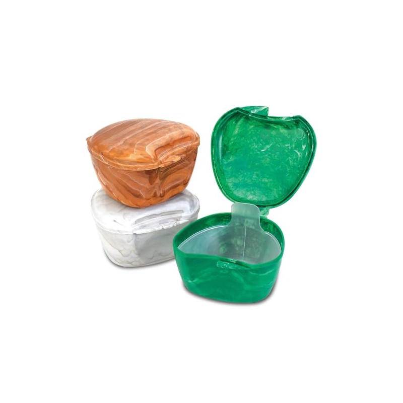 Practicon Gemstone Denture Bath with Strainer Basket, Pack of 12