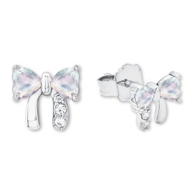 Prinzessin Lillifee Stud Earrings for Girls and Children, Comes in Jewellery Gift Box, Silver, Cubic Zirconia