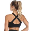 ANGOOL Sports bras for women, black