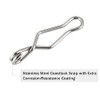 Dr.Fish Paquete de 100 clips de pesca de acero inoxidable,