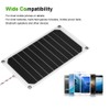 5V 10W USB Solar Panel, IP64 Waterproof Portable Solar Charging