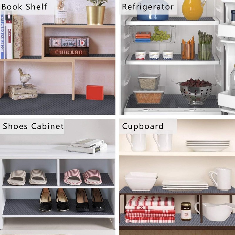 Shelf Liner Drawer Liners Kitchen Refrigerator Mats for Pantry Cabinet