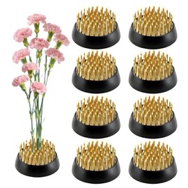 8Pcs 1.34 Inch Brass Flower Frog Kenzan Ikebana Holder Floral Arrangements