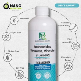Suplemento Alimenticio Con Aminoacidos Ginsen Nano Nutricion Naranja