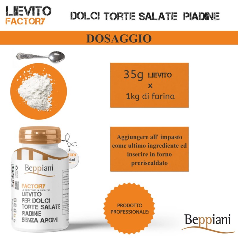 Beppiani ‍ Lievito in polvere 240g professionale istantaneo (1)