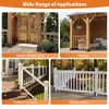 ONNIJUN 8 Pack Fence Post Brackets, Adjustable Fence Post Supports