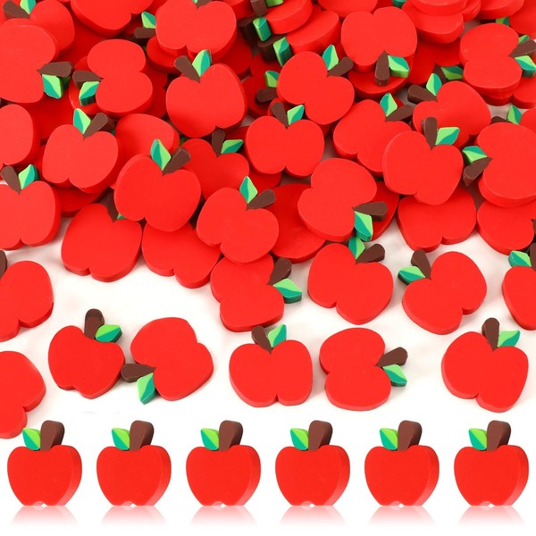 kaiolbly 80pcs Red Apples Polymer Clay Ornaments, Welcome Back to