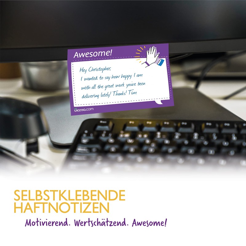 Ulassa Kudos Sticky Notes with Motif - English - 400