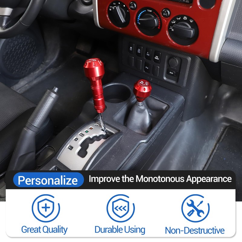 Fgtagtal Compatible with Toyota FJ Cruiser 2007-2021 Car Gear Shifter