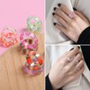 Yolev 12Pcs Cute Acrylic Resin Rings Set for Women Teen